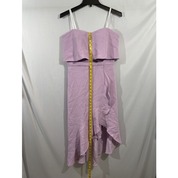 NWT $219 XSCAPE [‎ 10 ] Crepe Bustier Ruffle Skirt Dress in Lilac Purple - Picture 6 of 14